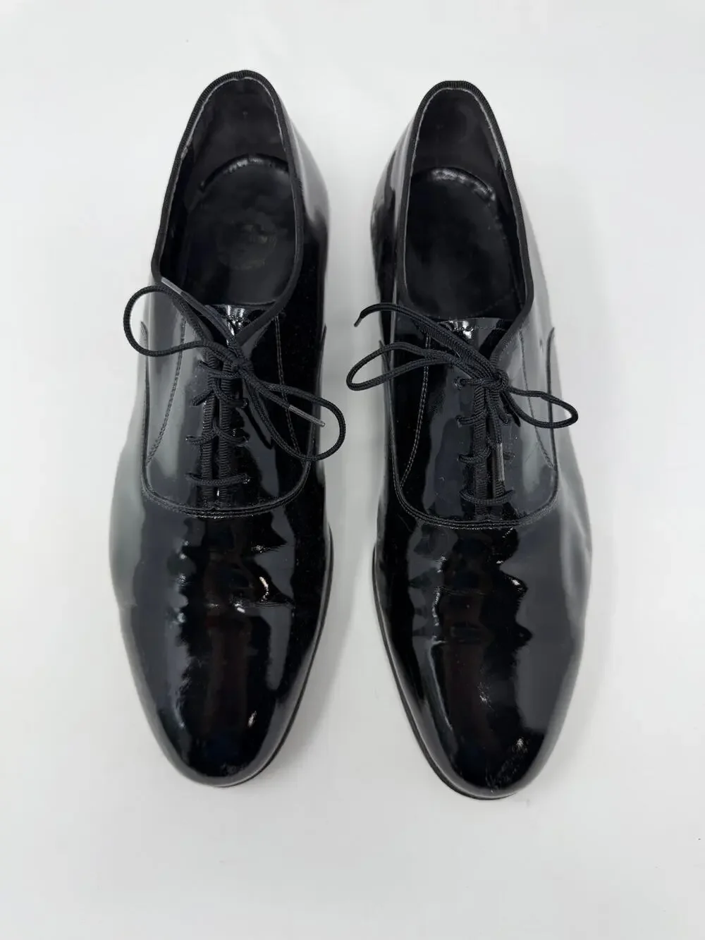 FLORSHEIM Men's Plain Toe Patent Leather Oxford Dress Lace up Shoes 10D